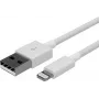 SHIVERPEAKS Flexline USB Charge & Sync Cable, USB-A to 8-Pin, 2.0, ABS, White, 0.2m