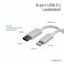 Flexline USB-C to Lightning kaabel, PD, valge, 0,5 m (FL31-13050)