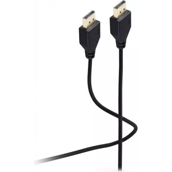 SHIVERPEAKS Flexline DisplayPort-kaabel 1.2, isane-isane, UHD 4K, eriti õhuke, must, 1,0 m (FL31-49025)