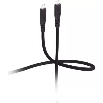 FLEXLINE USB-C to USB-C kaabel 3.2 Gen 2x2 TPE 0,8m Must