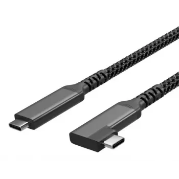 S CONN S/CONN maximum connectivity USB-C laadimiskaabel USB-C – USB-C 3.2 100W PD Tekstiil 90° - Kaabel - Digitaal/Andmed