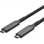 ShiverPeaks Flexline USB-C to USB-C kaabel, USB 3.2 Gen 2, 100W PD, punutud nailon, 2m (FL31-75007)