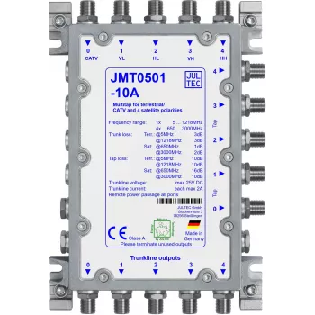 Jultec JMT0501-10A Multi-Tap Jaotur, 5 Väljundit, Passiivne, 10 dB