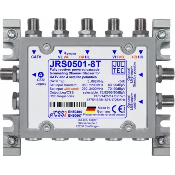 JULTEC JRS0501-8T 8-suunaline multiswitch satelliit- ja maapealse televisiooni jaoks