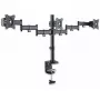 PureLink PureMounts PM-OFFICE-03 Triple Monitor Desk Mount - Must, 3 liigendvarrega, 3 VESA adapterit, klambri ja läbiviiguga