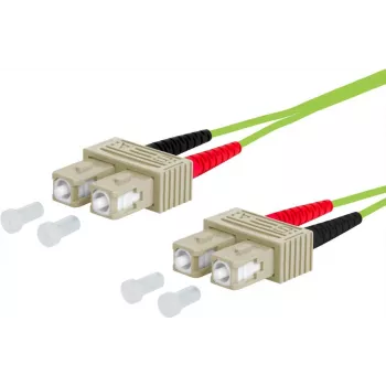 Metz Connect OpDAT Fiber Optic Patch Cable SC Duplex to SC Duplex OM5 10 m