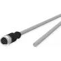 METZ CONNECT Industrial Ethernet Cable - M12 8-pin (R-coded) to Open End - 10 m - Unshielded - Grey (142MKA20100)