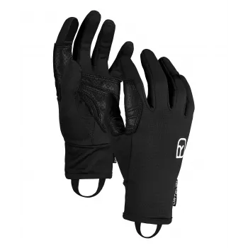 Ortovox Fleece Light Gloves - Black Raven, suurus L