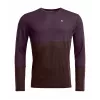 Ortovox 185 Rock N Wool Long Sleeve - Dark Wild Berry, suurus M