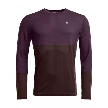 Ortovox 185 Rock N Wool Long Sleeve - Dark Wild Berry, suurus M