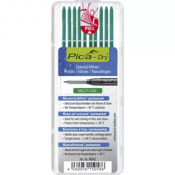 PICA-MARKER Pica DRY Refills Green - 10 juhti, 2,8 mm, 125 mm