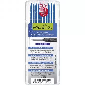 PICA-MARKER Pica DRY Refills Blue - 10 juhti, 2,8 mm, 125 mm