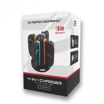 Ready2Gaming Nintendo Switch 2 4 in 1 Charger - Laadimisdokk Joy-Con ja Pro kontrolleritele