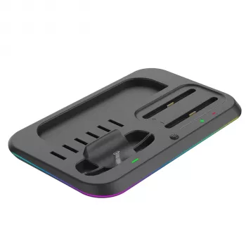 ready2gaming Nintendo Switch 2 laadimisdokk - 4 Joy-Con laadija LED-indikaatoritega, must