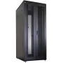 IT-BUDGET 19-tolline võrgukapp SRK - Täiskomplekt - 42U - 800x800 mm - Perforeeritud topeltuksed ees ja taga - 4 aktiivset ventilaatorit - PDU - Riid - Eelmonteeritud - Must (99ITB19SRK4288DTSM)