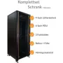 IT-BUDGET 19-tolline võrgukapp SRK - komplekt - 42U - laius 800 mm, sügavus 800 mm - klaas/täisterasest uks - 4 aktiivset ventilaatorit - PDU - riiulid - eelmonteeritud - must (99ITB19SRK4288GSM)