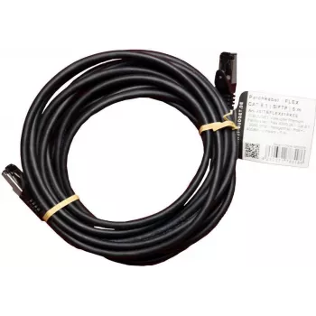 IT-BUDGET Full Copper Premium Patch Cable - Flex AWG 26 - Cat.8.1 - 2000 MHz - Halogeenivaba - PoE+ - 40 Gbit - Must - 5 m (90ITBFLEX81PK5S)
