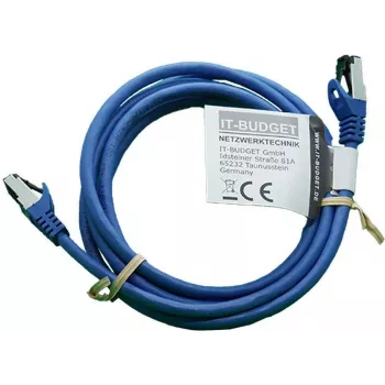 IT-BUDGET Full Copper Premium Patch Cable - Flex AWG 26 - Cat.8.1 - 2000 MHz - Halogeenivaba - PoE+ - 40 Gbit - Sinine - 3 m (90ITBFLEX81PK3B)