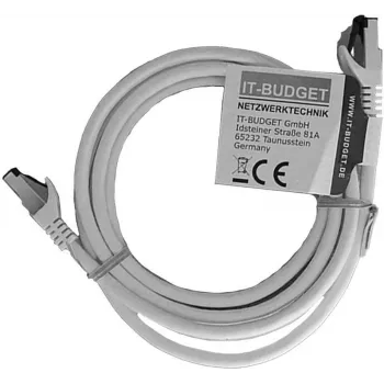 IT-BUDGET Full Copper Premium Patch Cable - Flex AWG 26 - Cat.8.1 - 2000 MHz - Halogen-Free - PoE+ - 40 Gbit - White - 2 m (90ITBFLEX81PK2W)