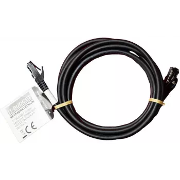 IT-BUDGET Full Copper Premium Patch Cable - Flex AWG 26 - Cat.8.1 - 2000 MHz - Halogeenivaba - PoE+ - 40 Gbit - Must - 2 m (90ITBFLEX81PK2S)