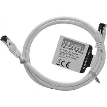 IT-BUDGET Full Copper Premium Patch Cable - Flex AWG 26 - Cat.8.1 - 2000 MHz - Halogeenivaba - PoE+ - 40 GBit - Valge - 1 m (90ITBFLEX81PK1W)