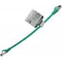 IT-BUDGET Full Copper Premium Patch Cable - Flex AWG 26 - Cat.8.1 - 2000 MHz - Halogen-Free - PoE+ - 40 Gbit - Roheline - 0,5 m (90ITBFLEX81PK050GR)