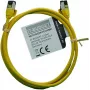 IT-BUDGET Full Copper Premium Patch Cable - Slim AWG 28 - Cat.8.1 - 2000 MHz - Halogen-Free - PoE+ - 40 Gbit - Yellow - 1 m
