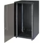 IT-BUDGET 19-tolline võrgukapp SJB - 18U - 600x600 mm - Klaasuks - Tagapaneel - Must (W-SJB6060-18S-161)