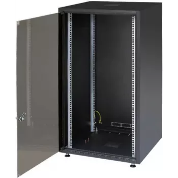 IT-BUDGET 19-tolline võrgukapp SJB - 15U - 600x600 mm - Klaasuks - Tagapaneel - Must (W-SJB6060-15S-161)