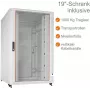 IT-BUDGET 19-tolline võrgukapp SRK - 27 HE - Laius x Sügavus 800x800 mm - Vaate-/täisterasest uks - Kaablikanalid - Eelmonteeritud - Helehall (RAL 7035) (99ITB19SRK2788GGNM)