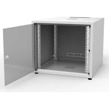 IT-BUDGET 19 inch võrgukapp SJB - 10U - 600x600 mm - Klaasuks - Tagapaneel - Helehall (W-3987-01-01-011-BBL)