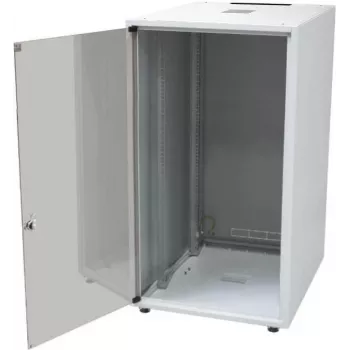 IT-BUDGET 19-tolline võrgukapp SJB - 15U - 600x600 mm - Klaasuks - Tagapaneel - Helehall (W-3987-01-03-011-BBL)