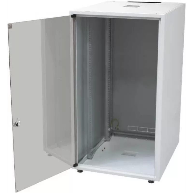 IT-BUDGET 19-tolline võrgukapp SJB - 15U - 600x600 mm - Klaasuks - Tagapaneel - Helehall (W-3987-01-03-011-BBL)