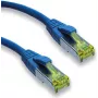 IT-BUDGET Full Copper Premium Patch Cable - Super Flex TPE - Cat.6A - Cat.7 toorjuhtmega - 600 MHz - Halogeenivaba - PoE+ - 10GBit - Sinine - 1 m