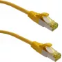 IT-BUDGET Full Copper Premium Patch Cable - Super Flex TPE - Cat.6A - with Cat.7 Raw Cable - 600 MHz - Halogen-Free - PoE+ - 10 Gbit - Yellow - 3 m