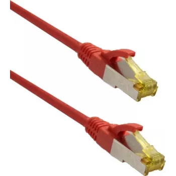IT-BUDGET Full Copper Premium Patch Cable - Super Flex TPE - Cat.6A - Cat.7 toorikuga - 600 MHz - Halogeenivaba - PoE+ - 10GBit - Punane - 1,5 m