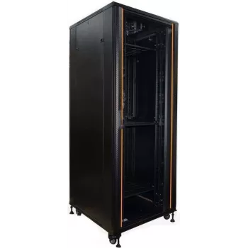 IT-BUDGET 19-tolline võrgukapp SRK - 42U - Laius 800mm Sügavus 800mm - Klaas-/täisterasuks - Kaablikanalid - Flatpack - Must (90ITB19SRK4288GSN)