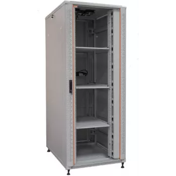 IT-BUDGET 19-tolline võrgukapp SRK komplekt 42U 800x800mm klaas-/täisterasust uks 4 ventilaatorit PDU riiulid lamppakendis helehall (90ITB19SRK4288GG)