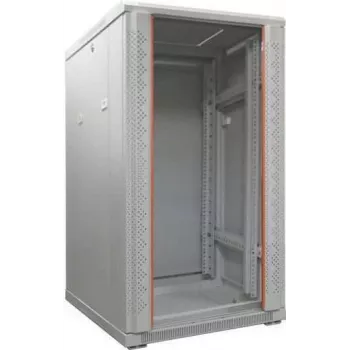 IT-BUDGET 19-tolline võrgukapp SRK - 27U - 600x600 mm - karastatud klaasist uks - lamepakend - helehall (90ITB19SRK2766GGN)