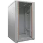 IT-BUDGET 19-tolline võrgukapp SRK - 27U - 600x600 mm - Karastatud klaas/täisterasest uks - Eelmonteeritud - Helehall (RAL 7035) (99ITB19SRK2766GGNM)