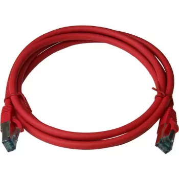 IT-BUDGET Full Copper Premium Patch Cable Cat.6A 500 MHz LSZH PoE+ AWG 26/7 Red 2 m