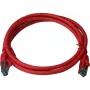 IT-BUDGET Full Copper Premium Patch Cable - Cat.6A - 500 MHz - Halogen-Free - PoE+ - AWG 26/7 - Red - 7.50 m