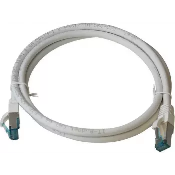 IT-BUDGET Full Copper Premium Patch Cable - Cat.6A - 500 MHz - Halogen-Free - PoE+ - AWG 26/7 - White - 30 m