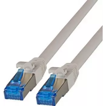 IT-BUDGET Premium Patch Cable - Super Flex TPE - Cat.6A - 500MHz - LSZH - PoE+ - AWG 27 - Grey - 0.25 m