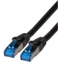 IT-BUDGET Full Copper Premium Patch Cable - Super Flex TPE - Cat.6A - 500MHz - LSZH - PoE+ - AWG 27 - Must - 0,25 m