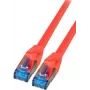 IT-BUDGET Full Copper Premium Patch Cable - Super Flex TPE - Cat.6A - 500MHz - LSZH - PoE+ - AWG 27 - Punane - 0.50 m