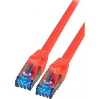 IT-BUDGET Full Copper Premium Patch Cable - Super Flex TPE - Cat.6A - 500MHz - LSZH - PoE+ - AWG 27 - Red - 3 m