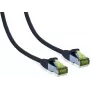 IT-BUDGET Premium Patch Cable Cat.6A with Cat.7 Raw Cable - 600 MHz - LSZH - PoE+ - 10 Gbit - Black - 15 m