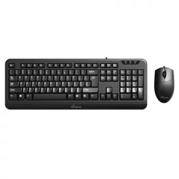MediaRange juhtmega klaviatuuri ja optilise 3-nupulise hiire komplekt, QWERTY (GR), must (MROS108-GR)