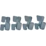 Rockstable 19 Connection Set - Patch Panel - SPCC Steel - Silver - 4 Pieces (RS19-MS01)